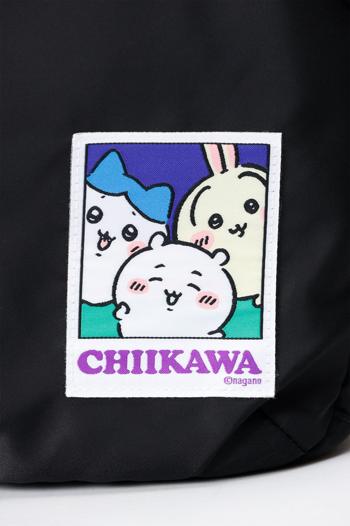 Chiikawa Water-Repellent Backpack, Everyone, Black