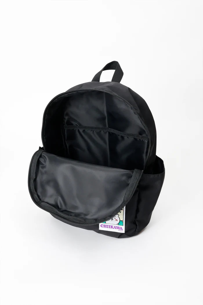 Chiikawa Water-Repellent Backpack, Everyone, Black