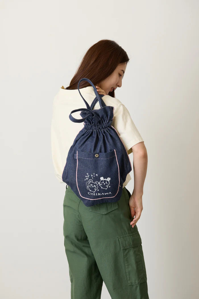 Chiikawa Denim Knapsack - Let's Dance! Indigo ONE