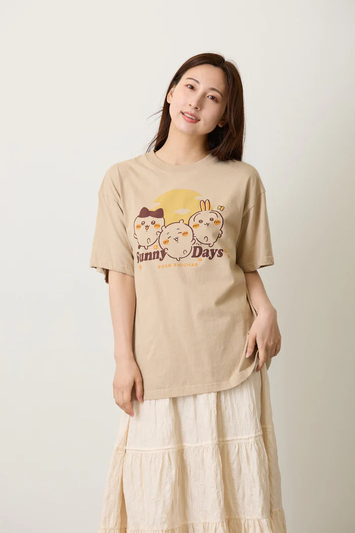 Chiikawa T-shirt Sunny Days Sand Beige