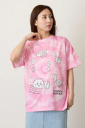 Chiikawa T-shirt Tie-dye Loop Pink