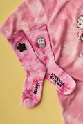 Chiikawa Tie-Dye Loop Socks, Pink, 23-25cm