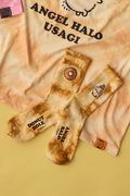 Chiikawa Tie-Dye Socks, Angel Halo Design, Yellow, 23-25cm