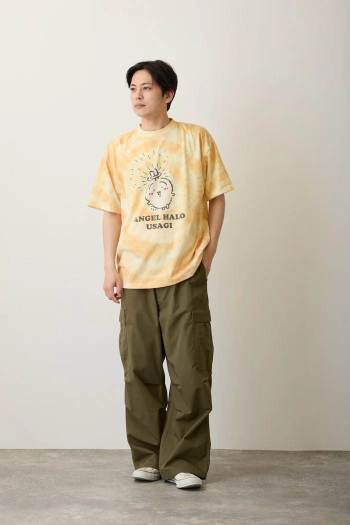 Chiikawa T-shirt, Tie-dye, Angel Halo, Yellow