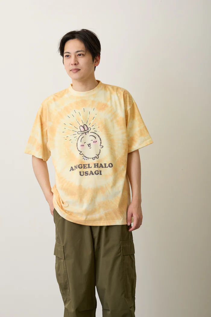 Chiikawa T-shirt, Tie-dye, Angel Halo, Yellow
