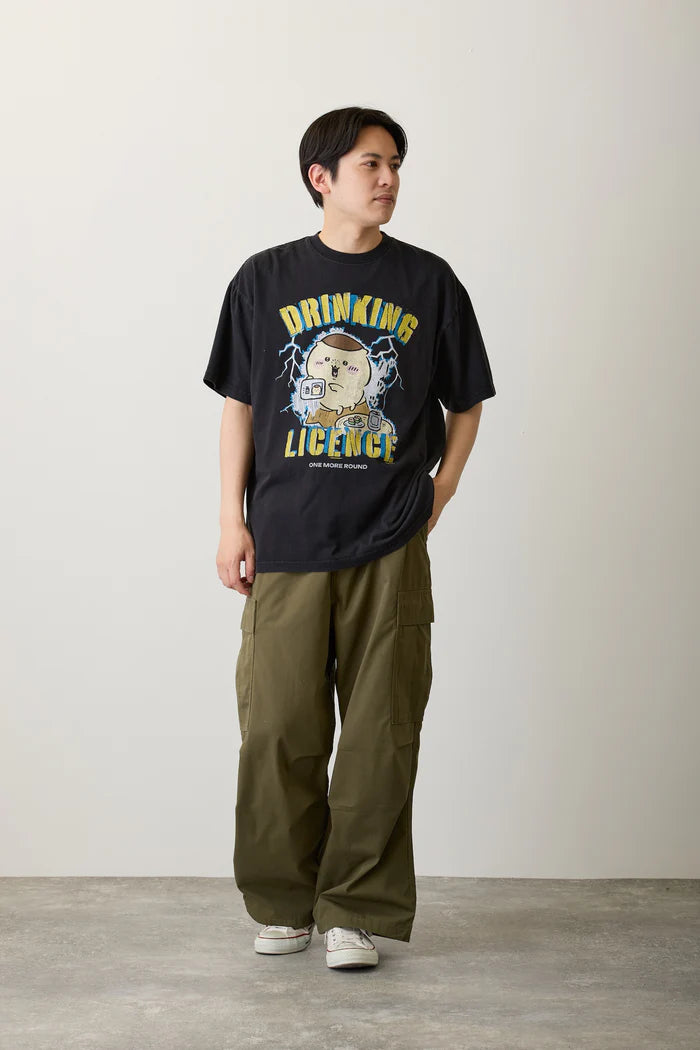 Chiikawa T-shirt DRINKING LICENCE Black