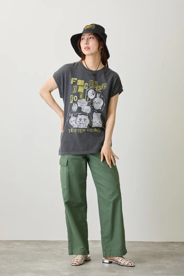 Chiikawa Wide Sleeveless Top FOCUSED ON FOOD Sumi