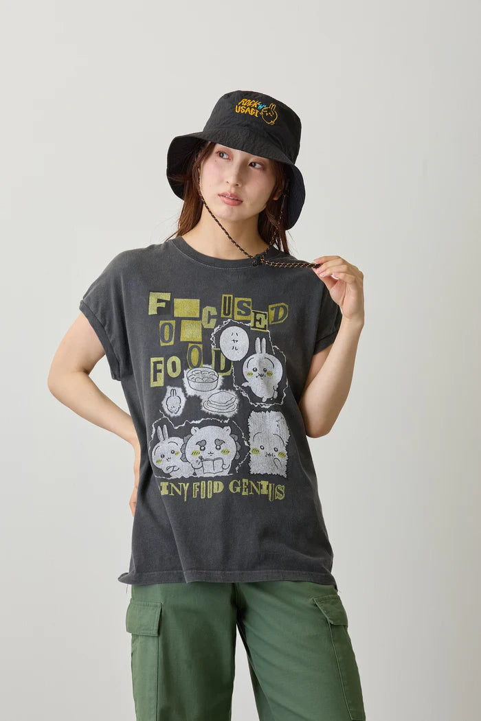 Chiikawa Wide Sleeveless Top FOCUSED ON FOOD Sumi