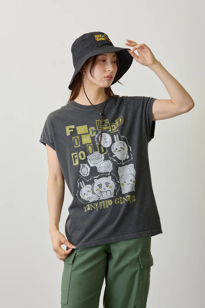 Chiikawa Wide Sleeveless Top FOCUSED ON FOOD Sumi