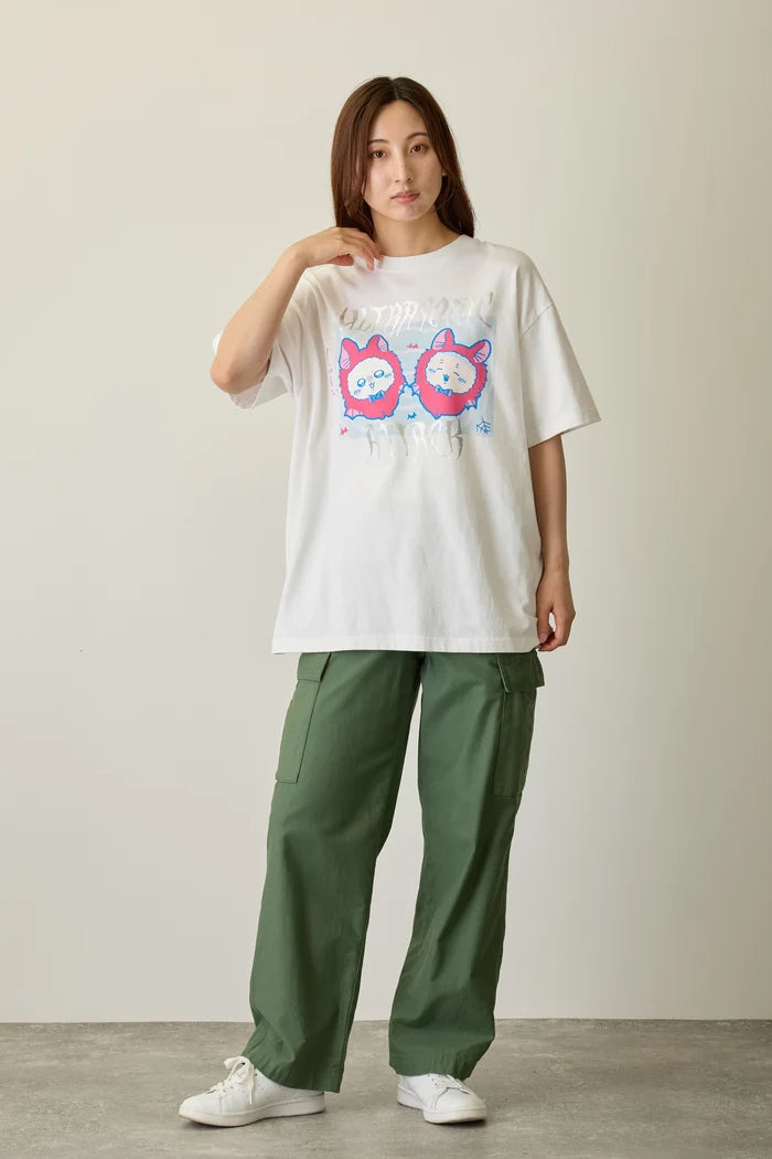 [Pre-sale] Chiikawa Foil Print T-Shirt ULTRASONIC ATTACK White