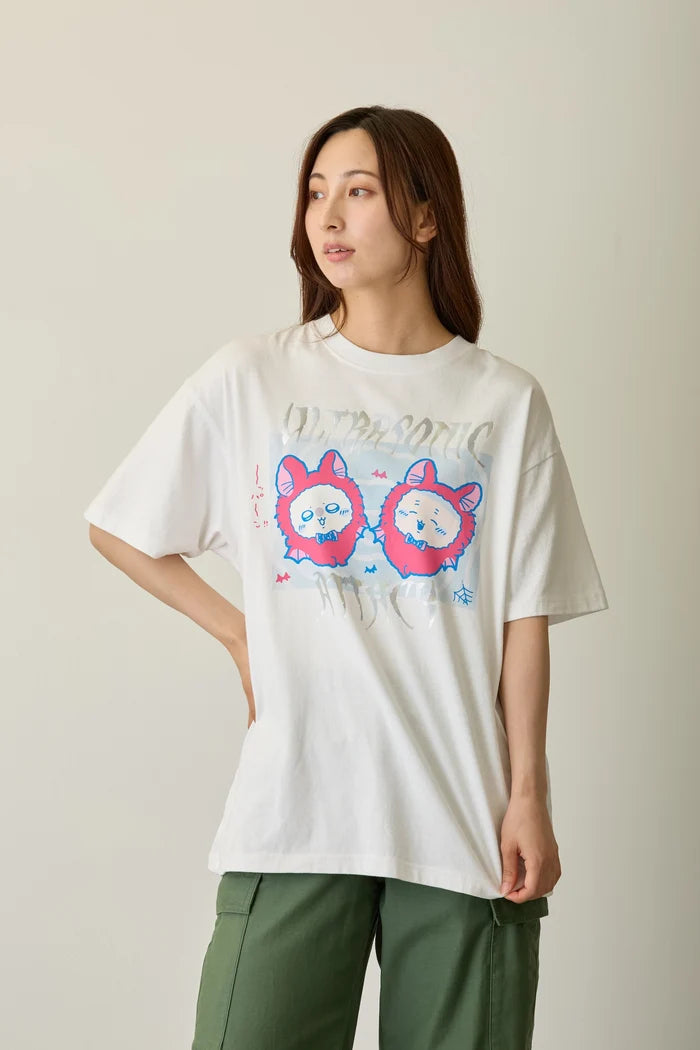 [Pre-sale] Chiikawa Foil Print T-Shirt ULTRASONIC ATTACK White