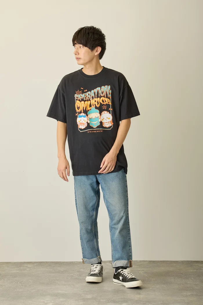 [Pre-sale] Chiikawa Foam Print T-Shirt OPERATION:OMURICE Black