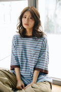 Chiikawa Big Silhouette Pocket T-Shirt Robert P. Miller x Talking Hachiware BLUEBERRY
