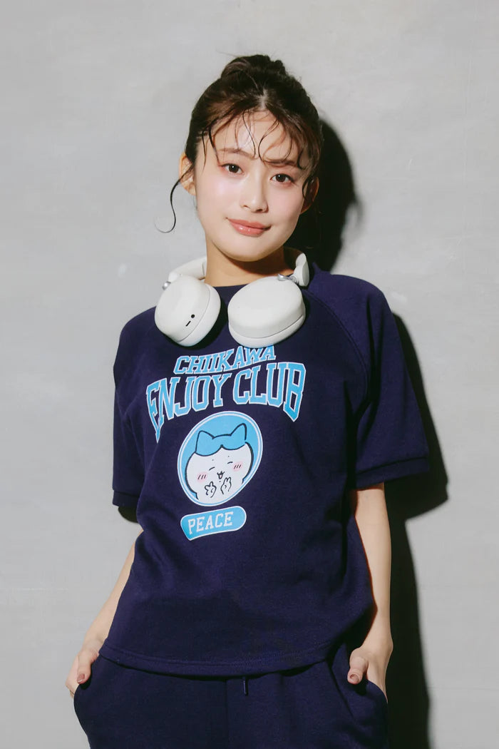 Chiikawa T-shirt Peace Hachiware Navy