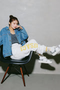 Chiikawa Sweatpants Peace Usagi White