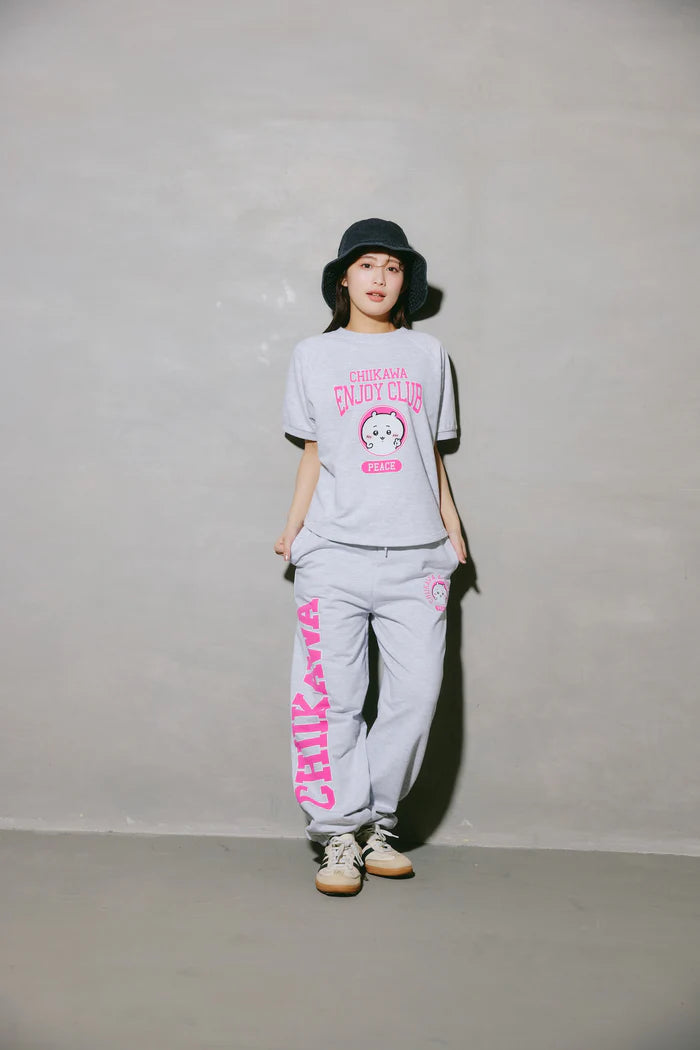Chiikawa Sweatpants Peace Chiikawa Heather Gray