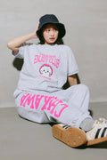 Chiikawa Sweatpants Peace Chiikawa Heather Gray