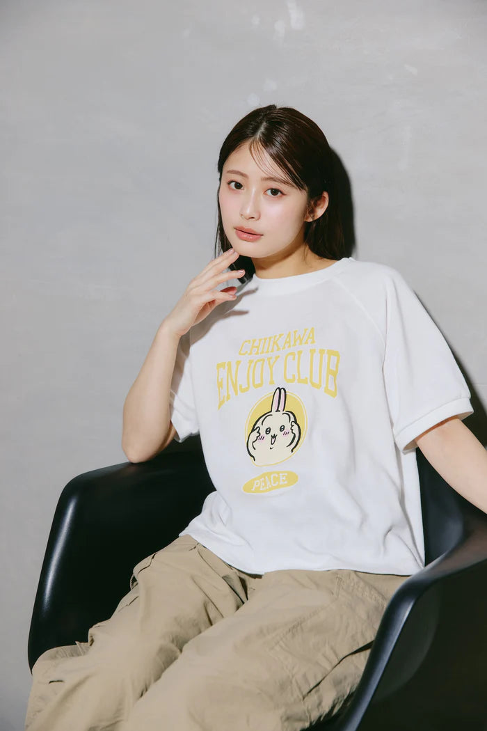 Chiikawa T-shirt Peace Usagi White