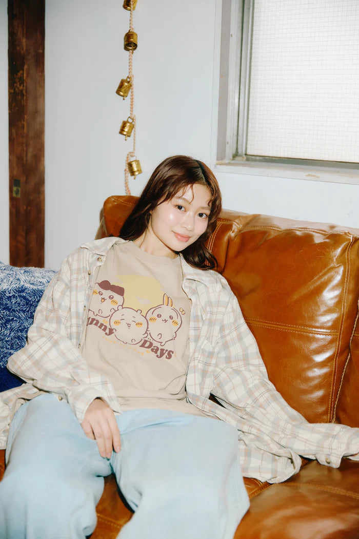 Chiikawa T-shirt Sunny Days Sand Beige