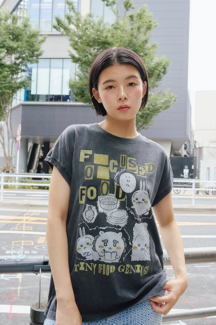 Chiikawa Wide Sleeveless Top FOCUSED ON FOOD Sumi
