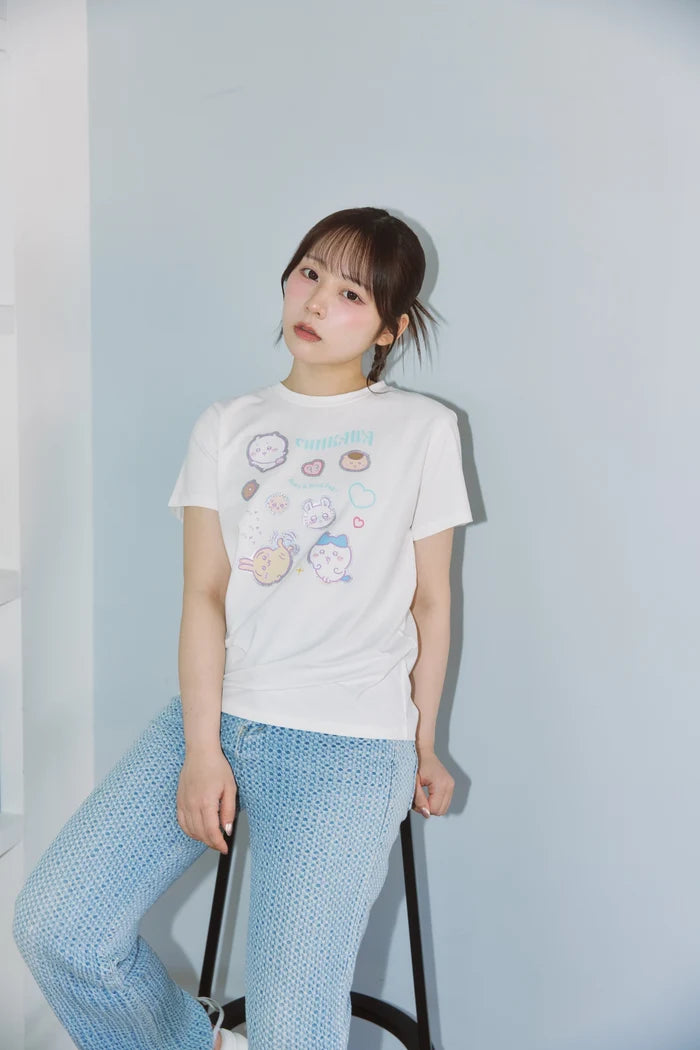 Chiikawa Foil Print T-Shirt DECO