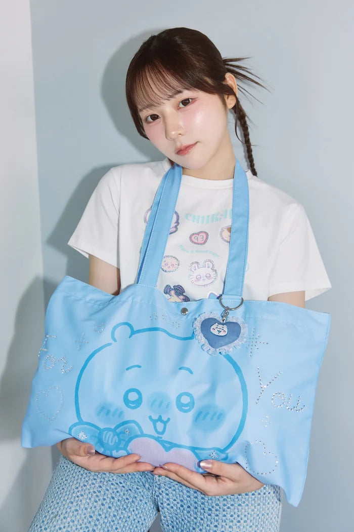 Chiikawa Charm Tote Bag For You (Trio) Sax Blue ONE