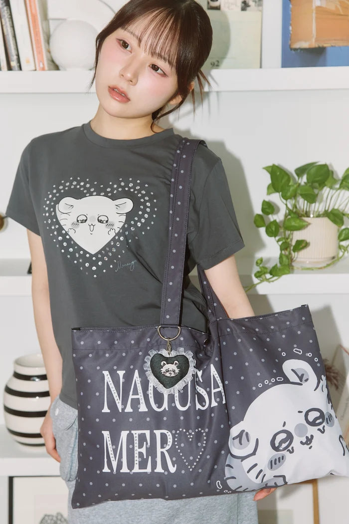 Chiikawa Charm Tote Bag NAGUSAMERO (Momonga) Sumikuro ONE