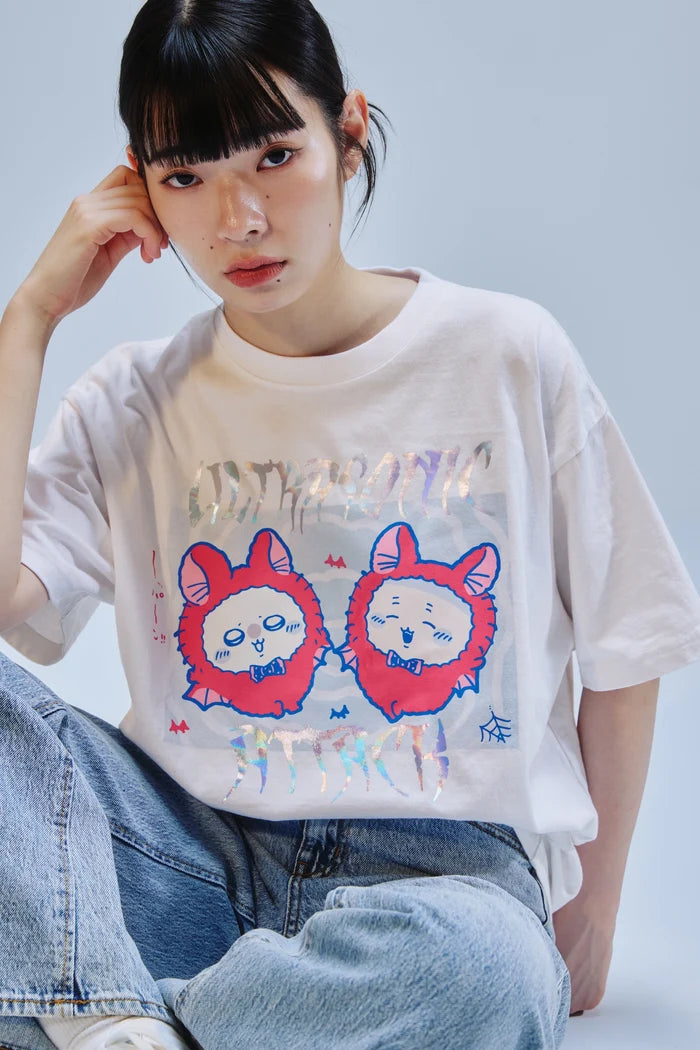 [Pre-sale] Chiikawa Foil Print T-Shirt ULTRASONIC ATTACK White