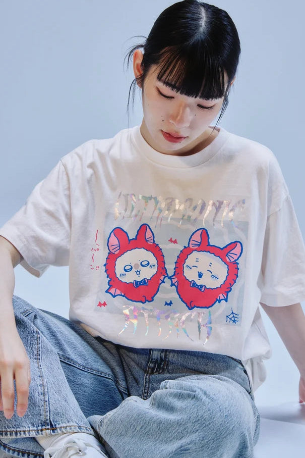 [Pre-sale] Chiikawa Foil Print T-Shirt ULTRASONIC ATTACK White