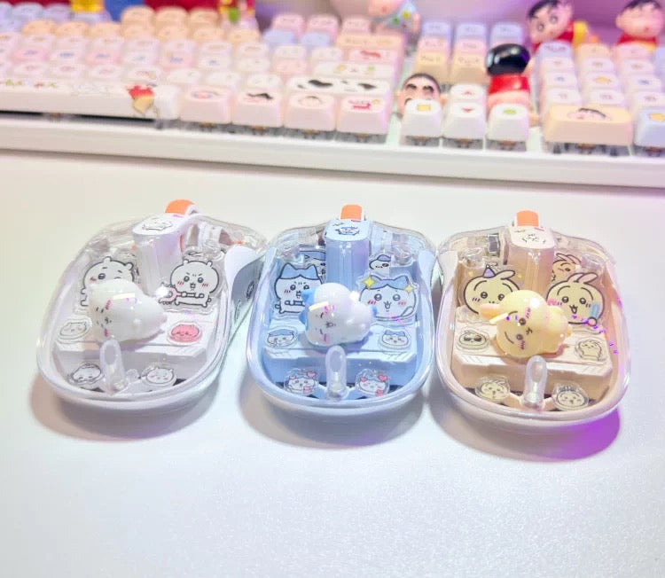 Chiikawa Clear Magnetic Wireless Charging Mouse