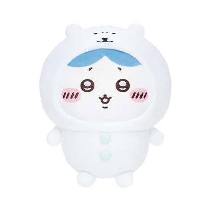 Nagano Characters Plush S (Hachiware Wearing a Joke Bear Hood)