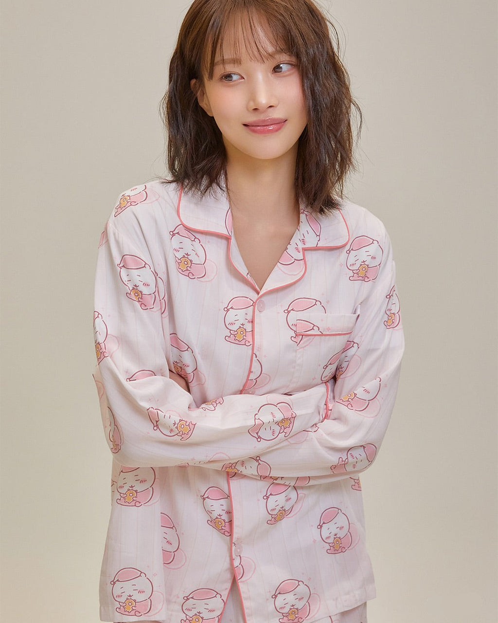 SPAO x Chiikawa Long Sleeve Sleeping Pajamas