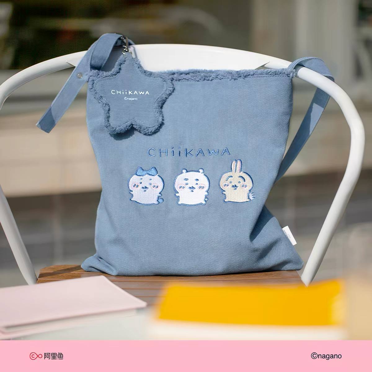 Chiikawa Denim Tote Bag Shoulder Handbag Crossbody Bag