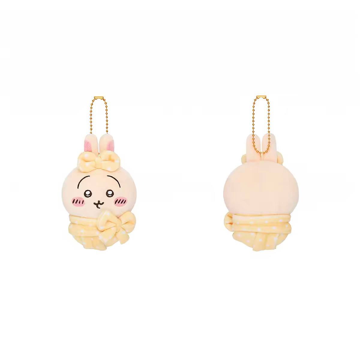 Chiikawa swaddled plush keychain