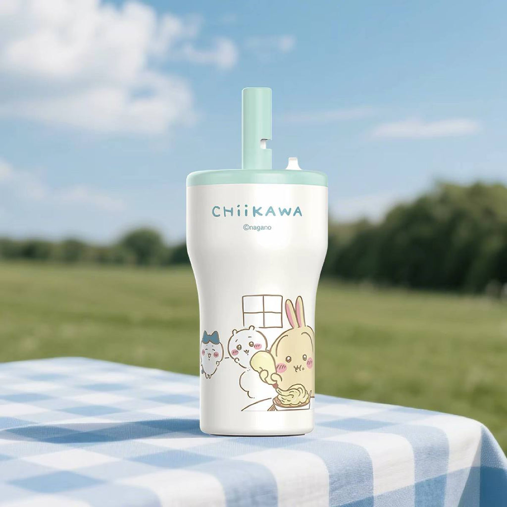 Chiikawa Straw Insulated Mug 630ml Household Water Bottle