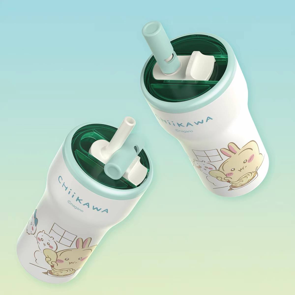 Chiikawa Straw Insulated Mug 630ml Household Water Bottle