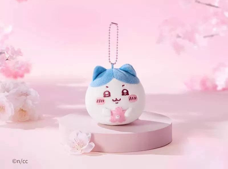 Miniso x Chiikawa Sakura Festival Plush Mascot Keychain