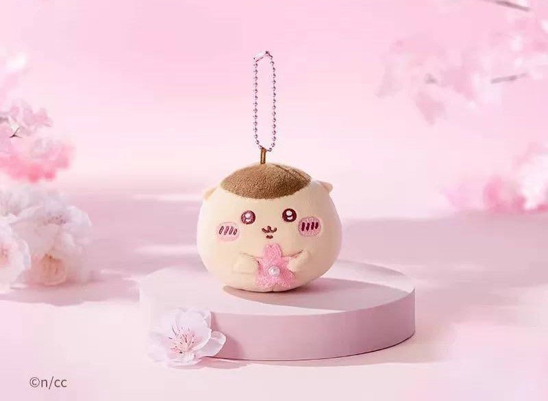 Miniso x Chiikawa Sakura Festival Plush Mascot Keychain