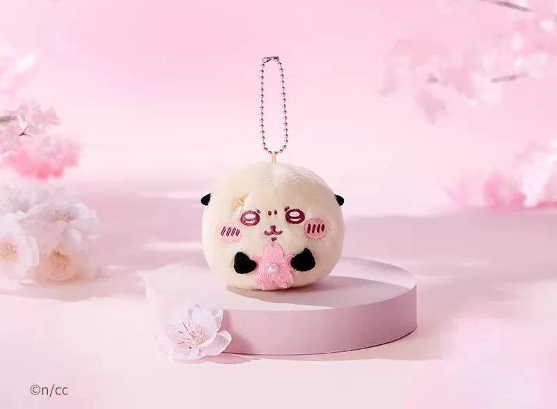 Miniso x Chiikawa Sakura Festival Plush Mascot Keychain