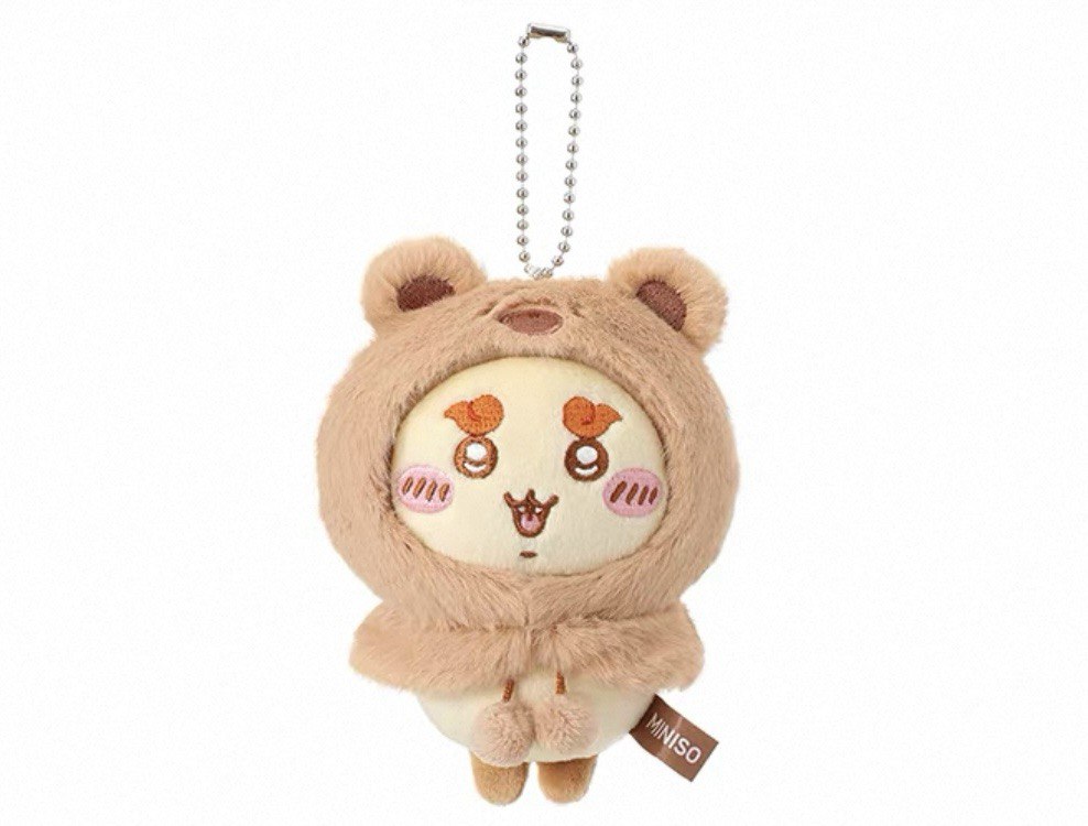 Miniso x Chiikawa Fluffy Bear Hood Mascot  (Shisa)