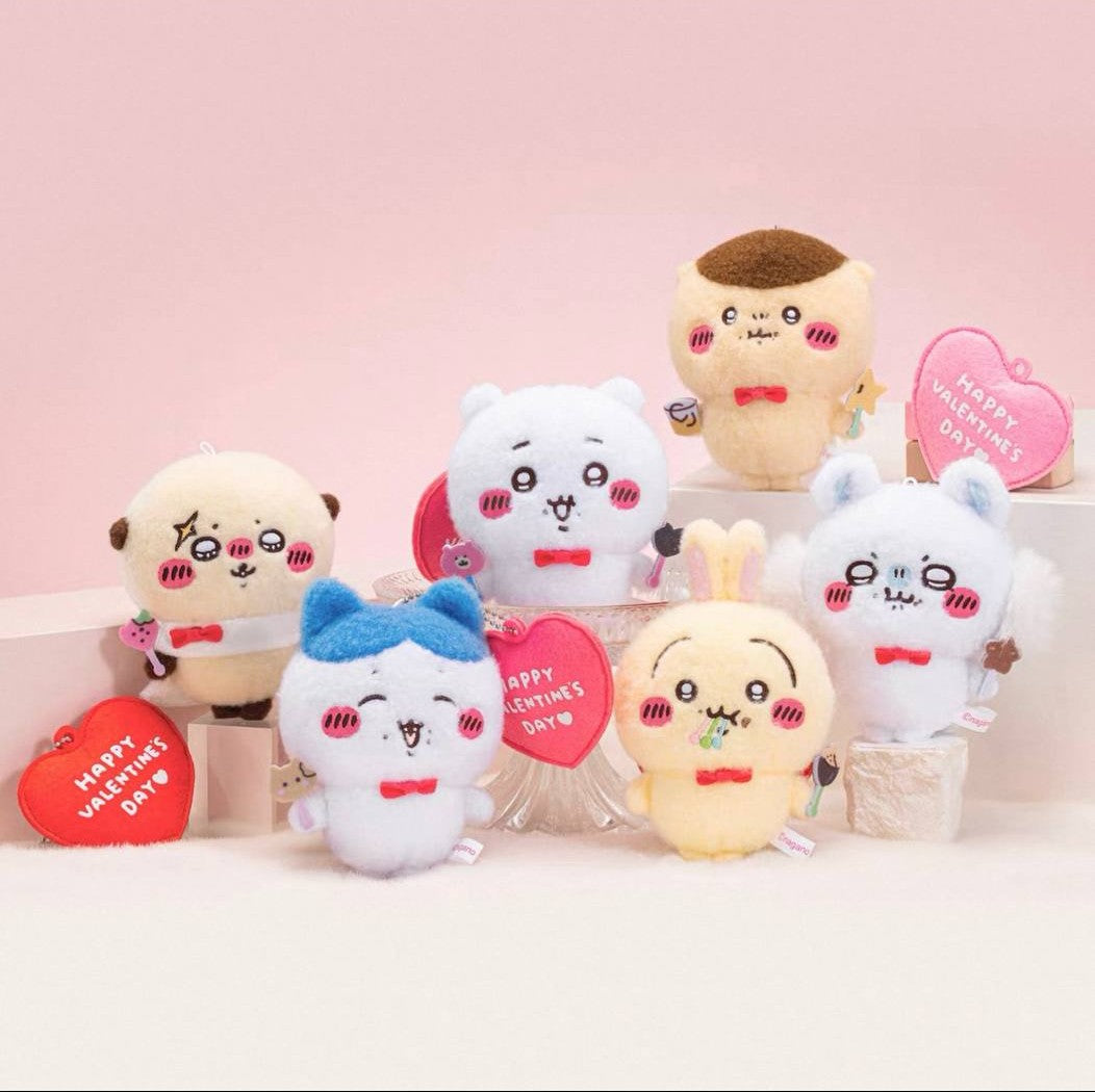 Chiikawa Valentine’s Day 2026 Plush Mascot Keychain (Set fo 6)
