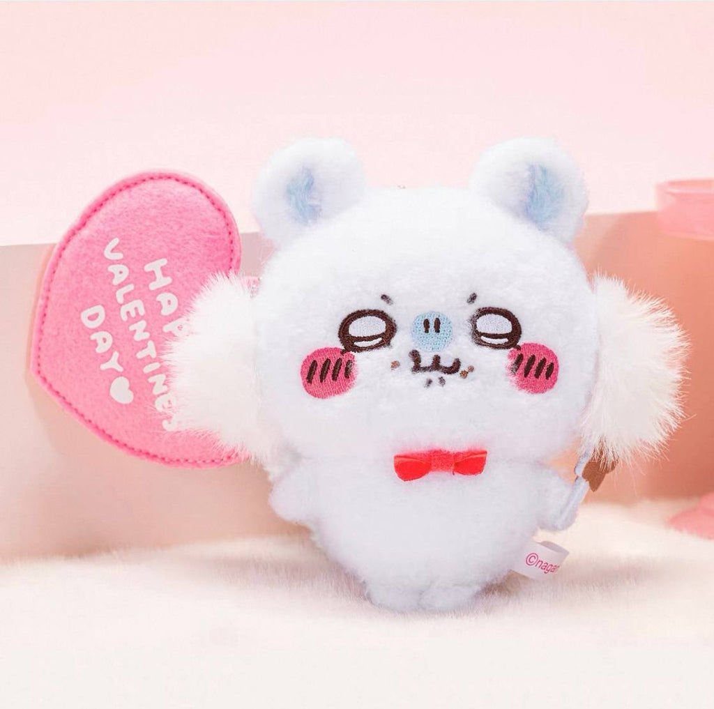 Chiikawa Valentine’s Day 2026 Plush Mascot Keychain (Momonga)
