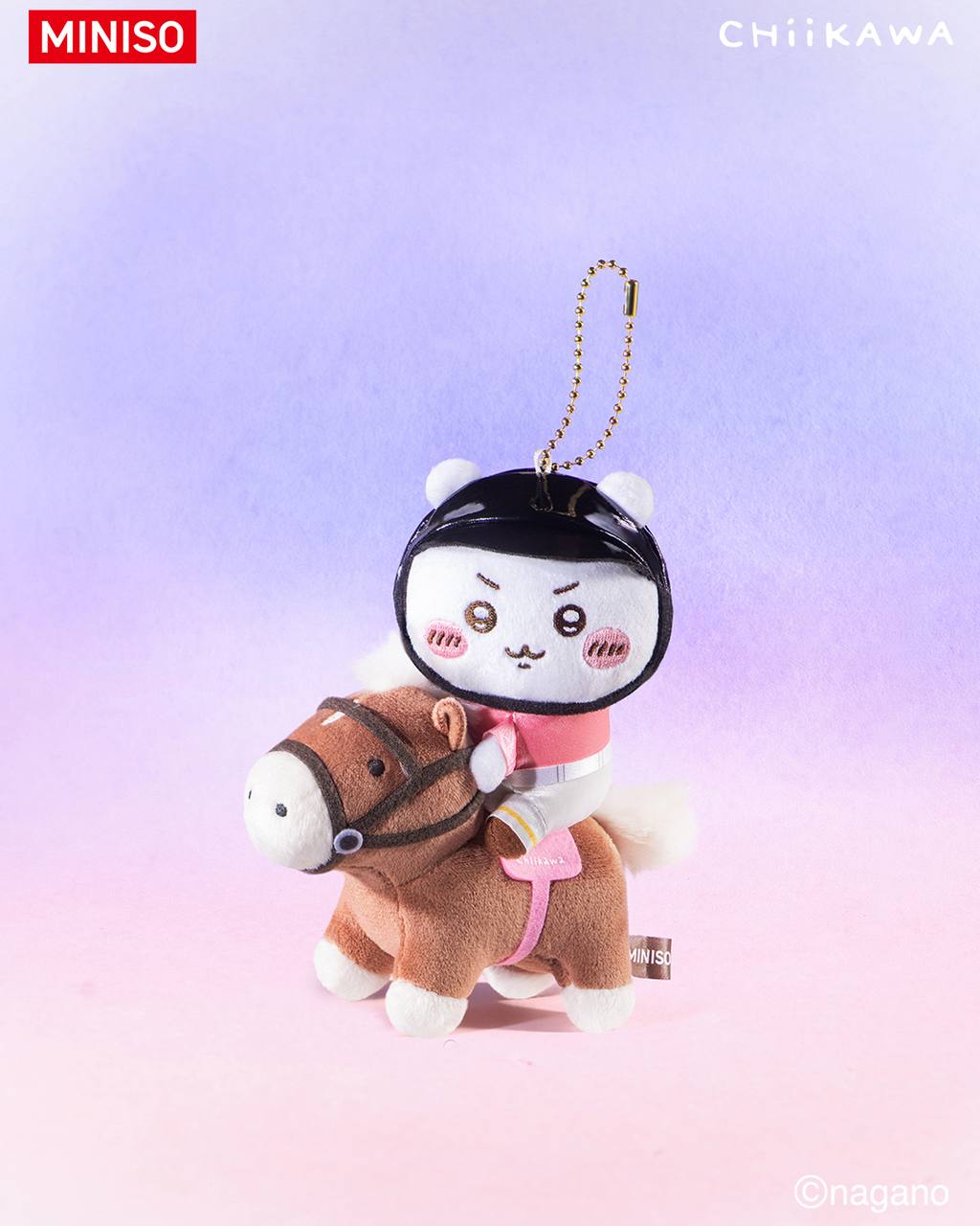Miniso x Chiikawa Horse Plush Mascot Keychain