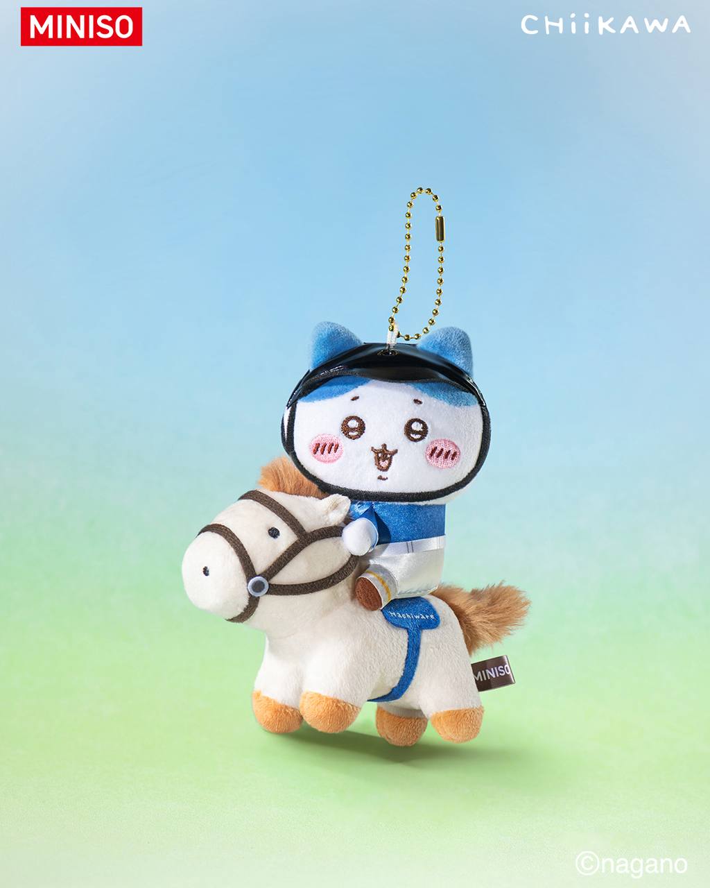 Miniso x Chiikawa Horse Plush Mascot Keychain
