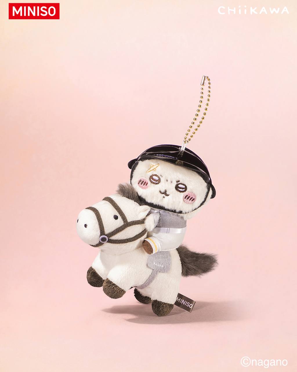 Miniso x Chiikawa Horse Plush Mascot Keychain