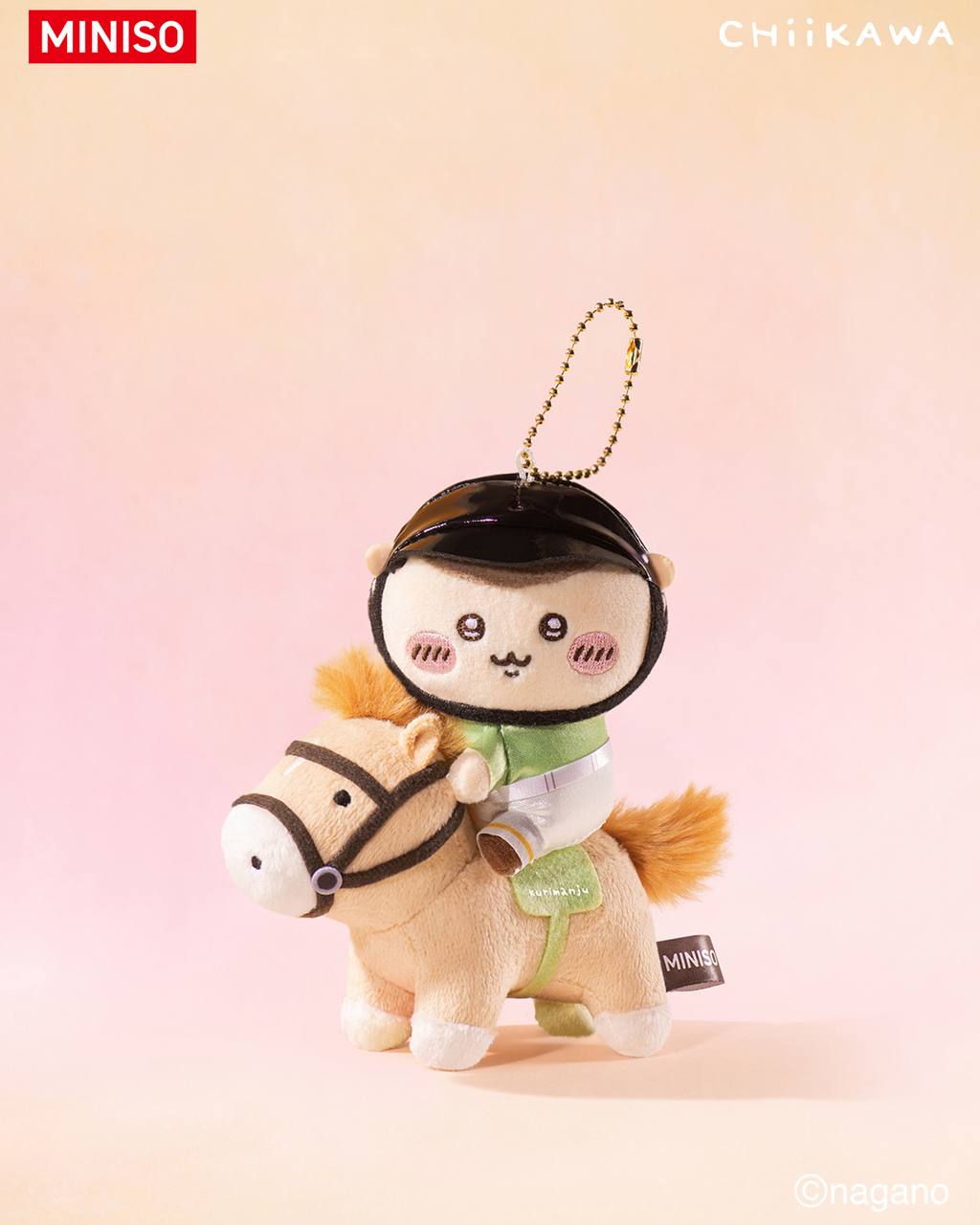Miniso x Chiikawa Horse Plush Mascot Keychain