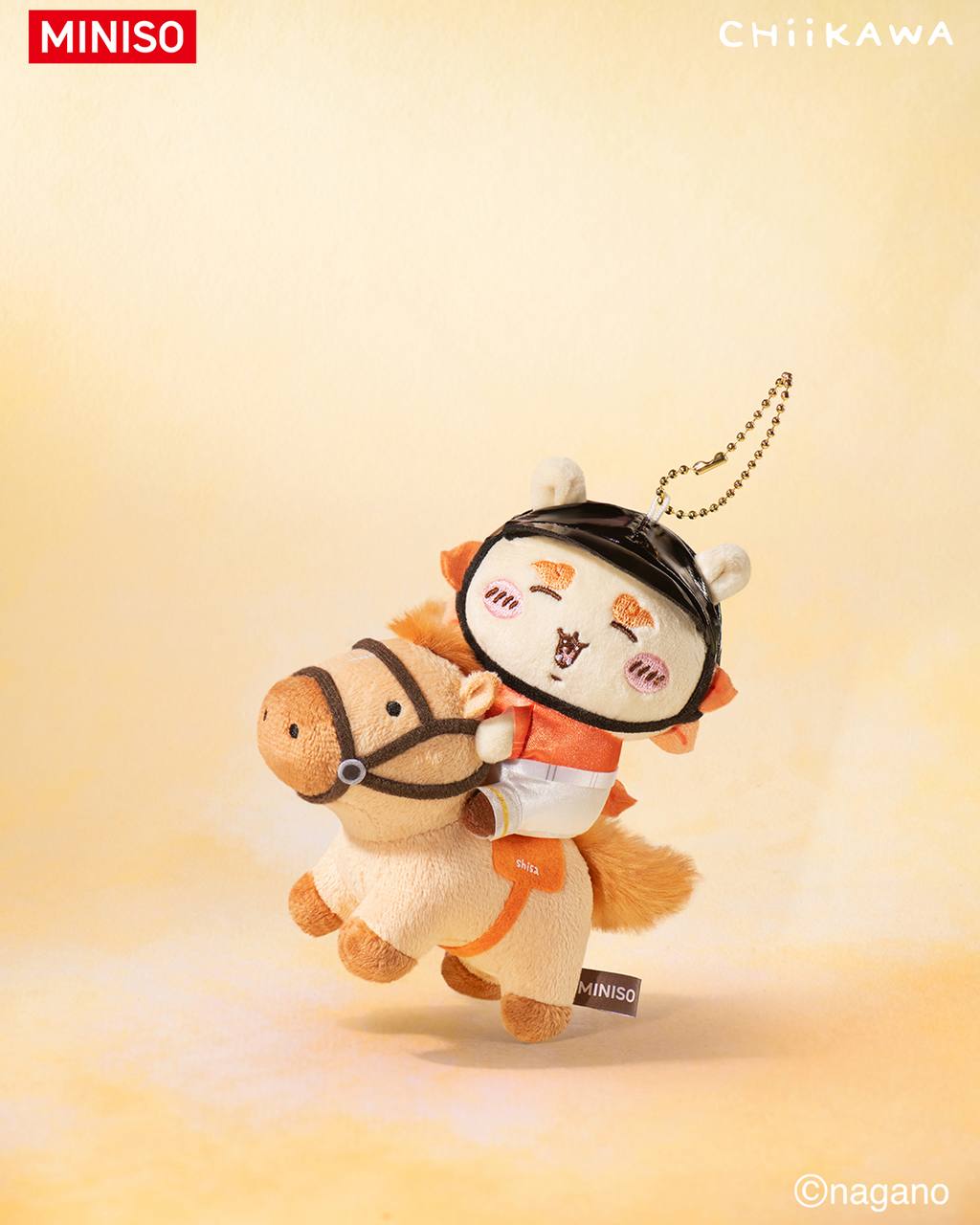 Miniso x Chiikawa Horse Plush Mascot Keychain