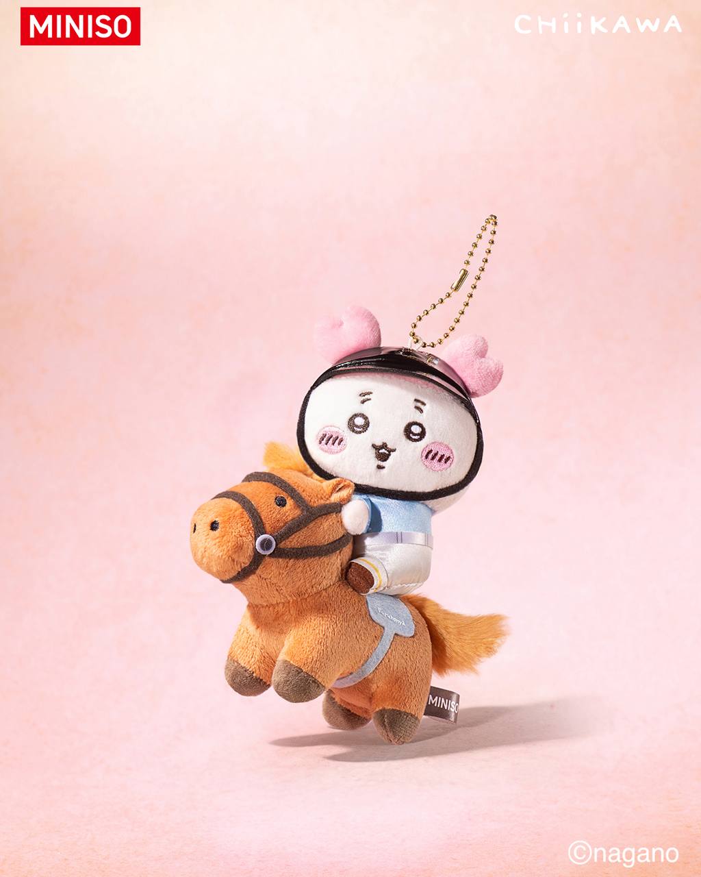 Miniso x Chiikawa Horse Plush Mascot Keychain