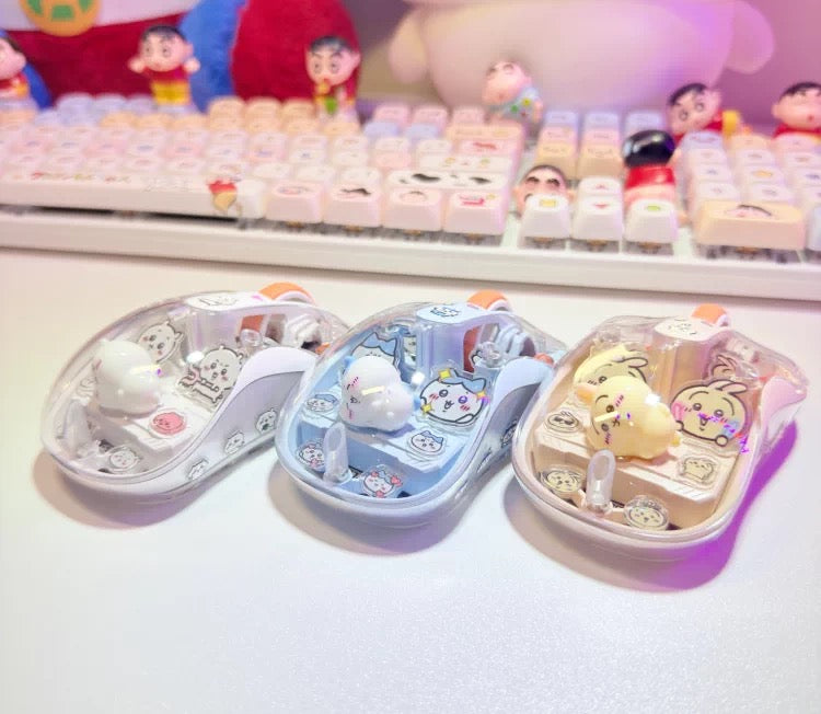 Chiikawa Clear Magnetic Wireless Charging Mouse