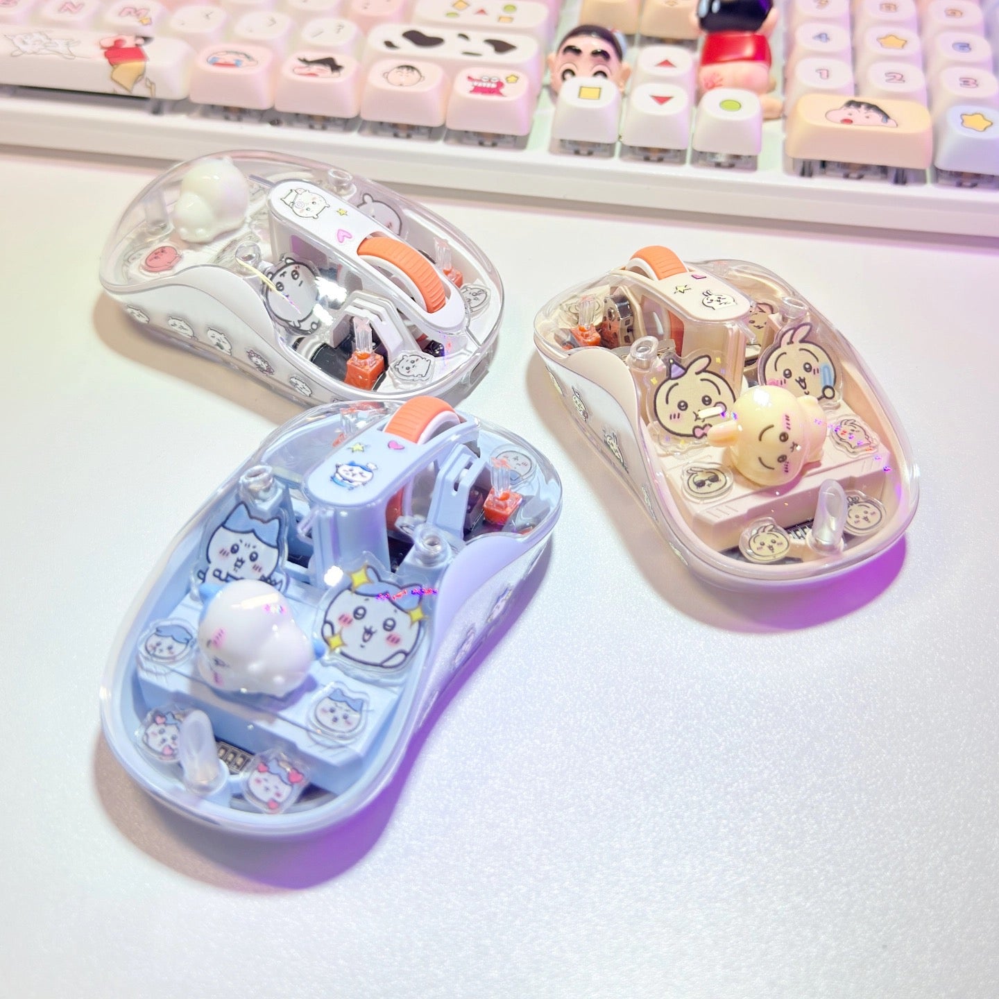 Chiikawa Clear Magnetic Wireless Charging Mouse